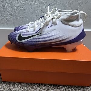 Nike Vapor Purple and White Football Cleats
